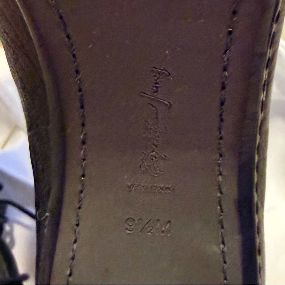 ELIZABETH & JAMES PEBBLED LEATHER HEELED BOOTIES, BLACK, SIZE 9.5 - Picture 12 of 16